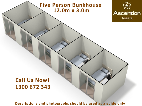 Donga Accommodation Unit 12x3m