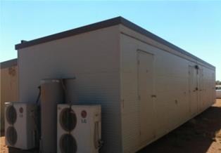 14.4x3.3m Four Person Accommodation Unit with ensuited rooms